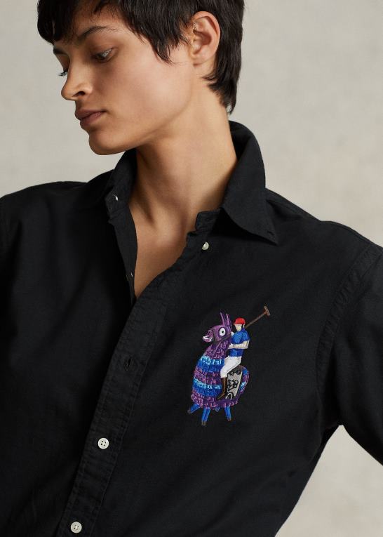 sort unisexpolo ralph lauren x fortnite skjorte Z426B1072