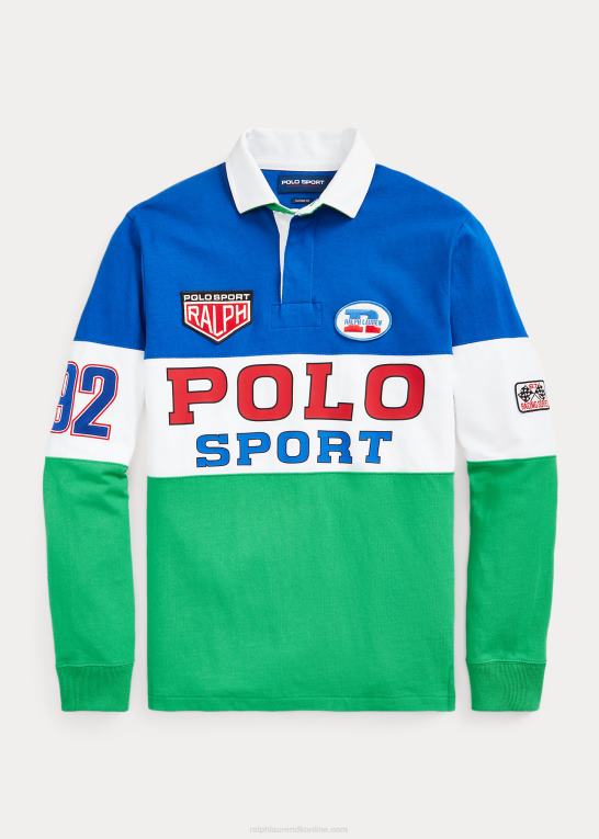stamme multi unisex Ralph Lauren klassisk pasform polo sport rugby skjorte Z426B1166