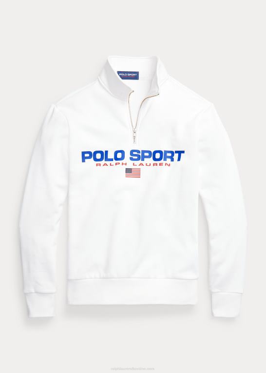 hvid unisex Ralph Lauren polo sport fleece sweatshirt Z426B896