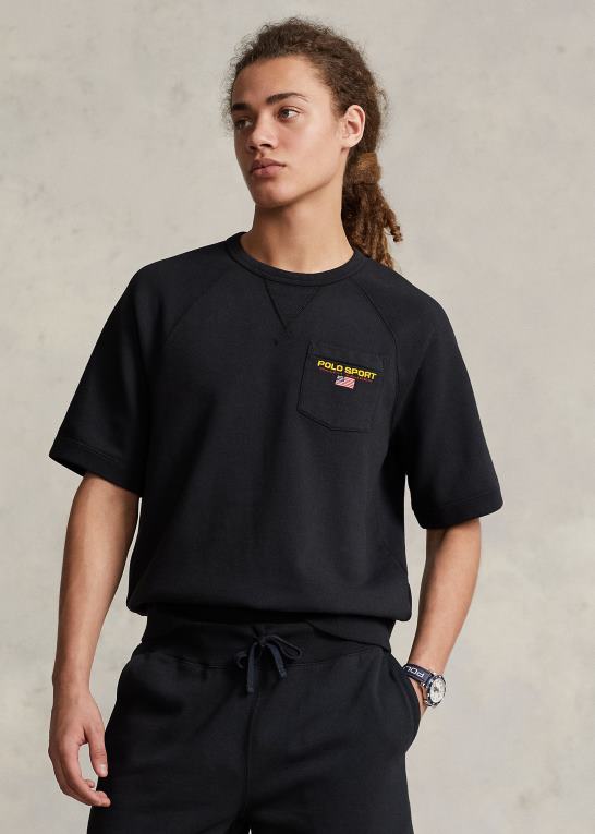 sort unisex Ralph Lauren polo sport kortærmet sweatshirt Z426B3420