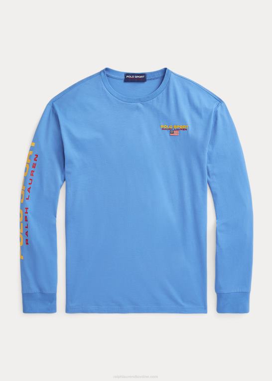 blå bane unisex Ralph Lauren klassisk pasform polo sport jersey t-shirt Z426B455