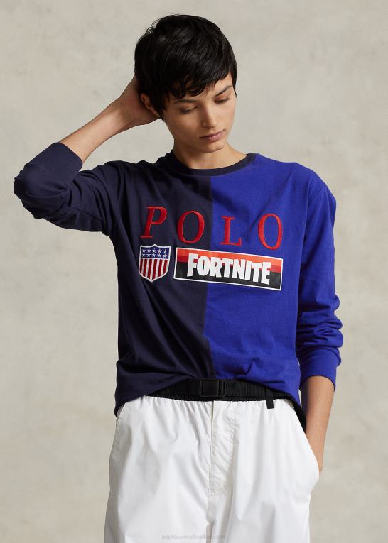 cruise navy multi unisexpolo ralph lauren x fortnite t-shirt Z426B493