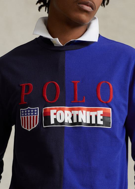 cruise navy multi unisexpolo ralph lauren x fortnite t-shirt Z426B493