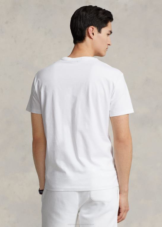 hvid unisex Ralph Lauren klassisk pasform polo sport jersey t-shirt Z426B3412