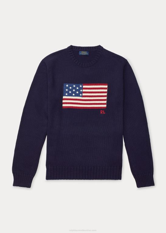 flåde unisex Ralph Lauren den ikoniske flagsweater Z426B3428