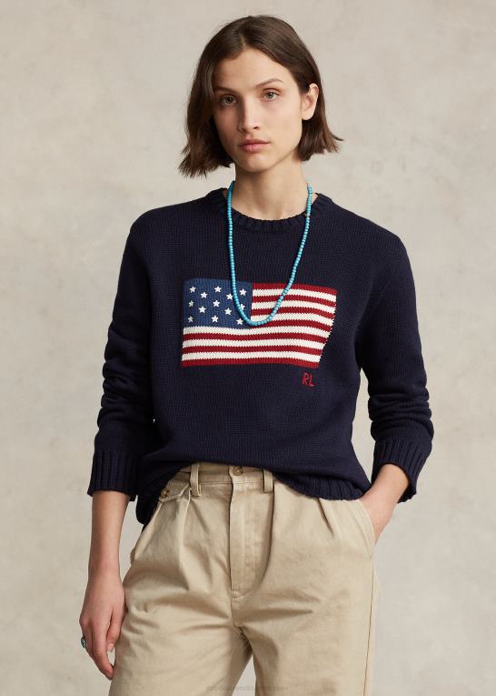 flåde unisex Ralph Lauren den ikoniske flagsweater Z426B3428