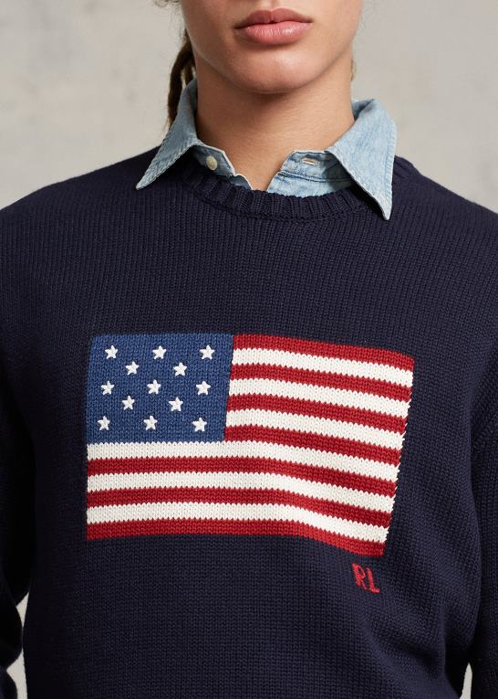 flåde unisex Ralph Lauren den ikoniske flagsweater Z426B3428